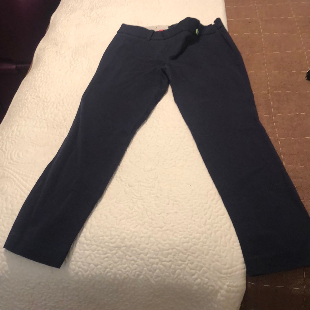 J crew city fit navy pants